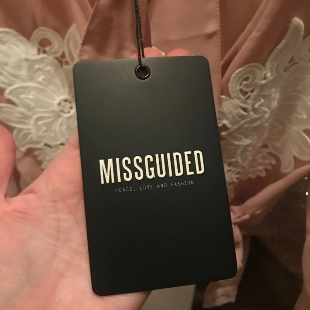 Misguided Cropped Blouse Small - image 3